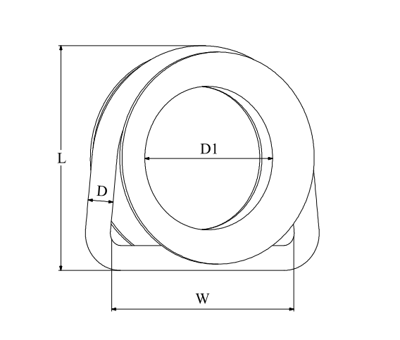 D Ring with Thimble