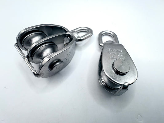 Swivel Eye Pulley - Double Sheave