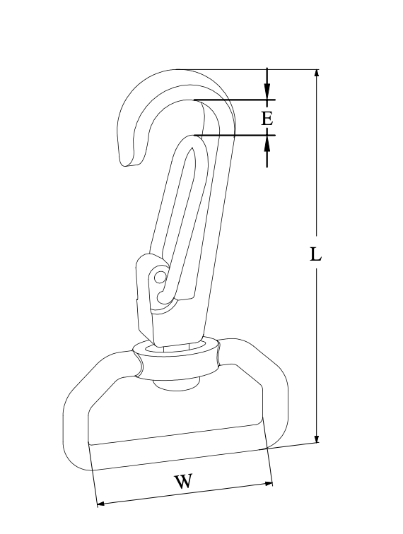 STRAP CLIP WITH SWIVEL