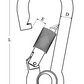 Carabiner Spring Hook with Eyelet and Safety Nut