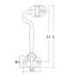 Heavy Duty Door Hook Set