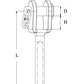 Fork Terminal swage (Welded)