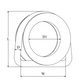 D Ring with Thimble