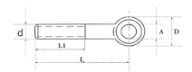 Eye Bolt With Stamped Head