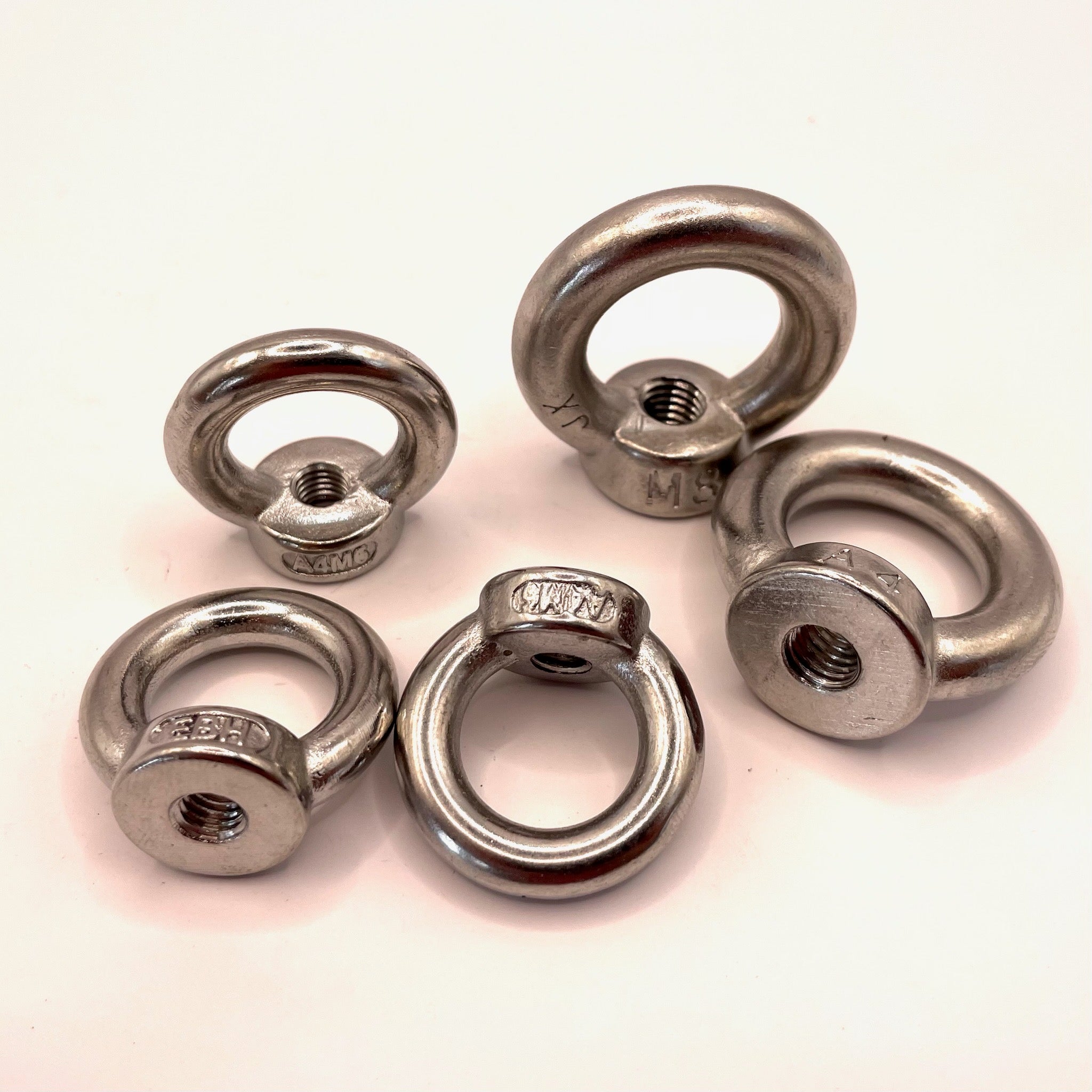 Bolt World M6 X 6mm A4 Marine Grade Stainless Steel Lifting Eye Nuts – Female Eye Bolts